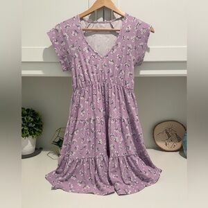 NOBO Lilac Floral Skater Dress